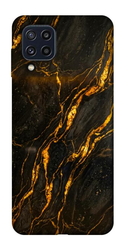 Чохол itsPrint Black gold для Samsung Galaxy M32, мармур, купити оптом з доставкою