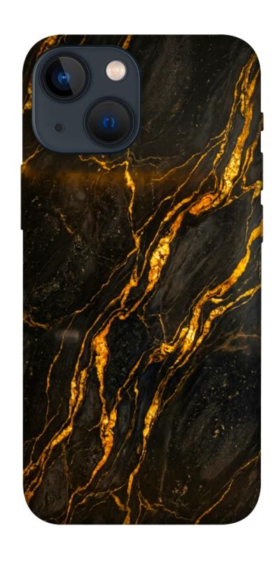 Чохол itsPrint Black gold для Apple iPhone 13 mini (5.4"), мармур, купити оптом з доставкою
