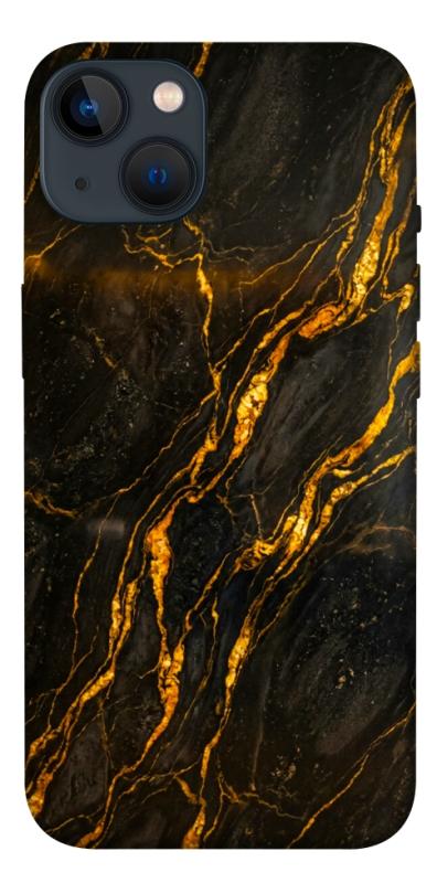 Чохол itsPrint Black gold для Apple iPhone 13 (6.1"), мармур, купити оптом з доставкою