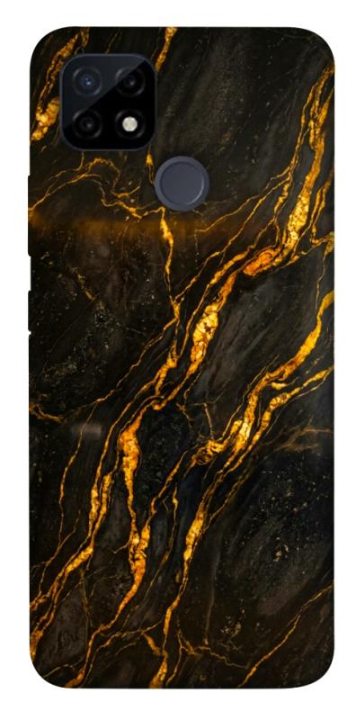 Чохол itsPrint Black gold для Realme C21Y, мармур, купити оптом з доставкою