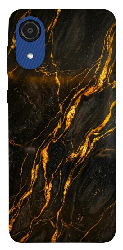 Чохол itsPrint Black gold для Samsung Galaxy A03 Core, мармур, купити оптом з доставкою