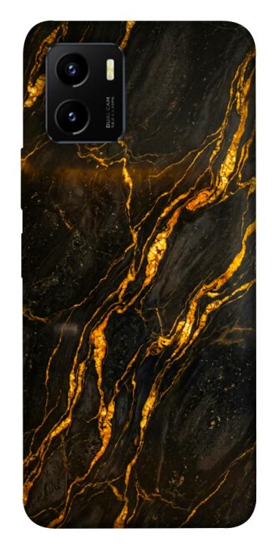 Чехол itsPrint Black gold для Vivo Y15s, мрамор, купить оптом с доставкой
