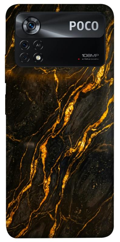 Чехол itsPrint Black gold для Xiaomi Poco X4 Pro 5G, мрамор, купить оптом с доставкой