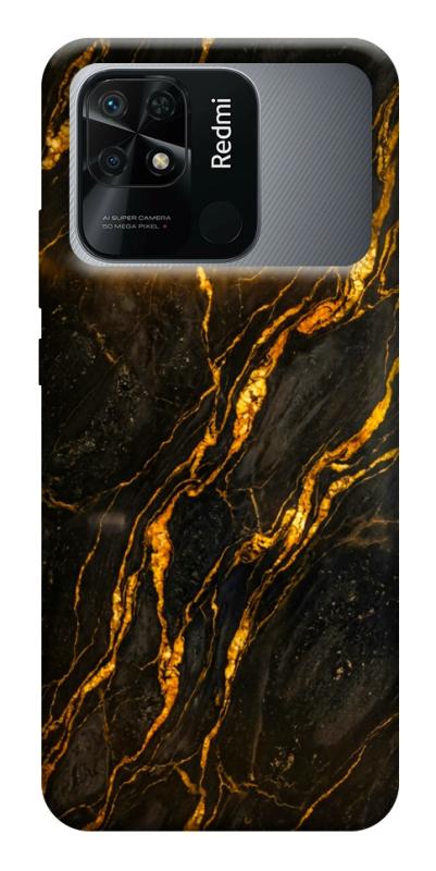 Чохол itsPrint Black gold для Xiaomi Redmi 10C, мармур, купити оптом з доставкою
