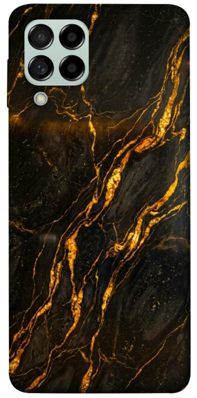 Чохол itsPrint Black gold для Samsung Galaxy M53 5G, мармур, купити оптом з доставкою