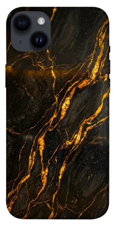 Чохол itsPrint Black gold для Apple iPhone 14 Plus (6.7"), мармур, купити оптом з доставкою