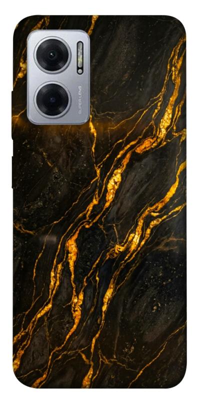 Чехол itsPrint Black gold для Xiaomi Redmi Note 11E, мрамор, купить оптом с доставкой