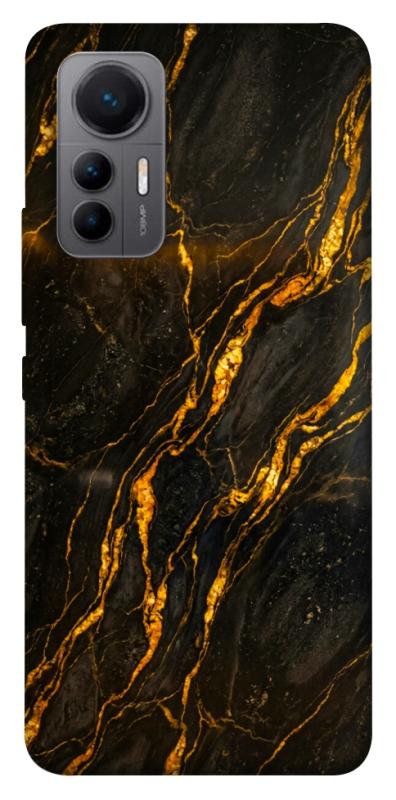 Чехол itsPrint Black gold для Xiaomi 12 Lite, мрамор, купить оптом с доставкой