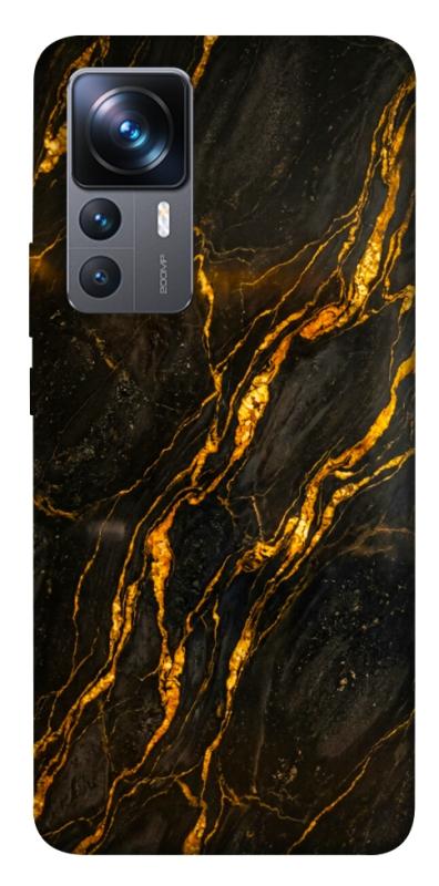 Чохол itsPrint Black gold для Xiaomi 12T / 12T Pro, мармур, купити оптом з доставкою