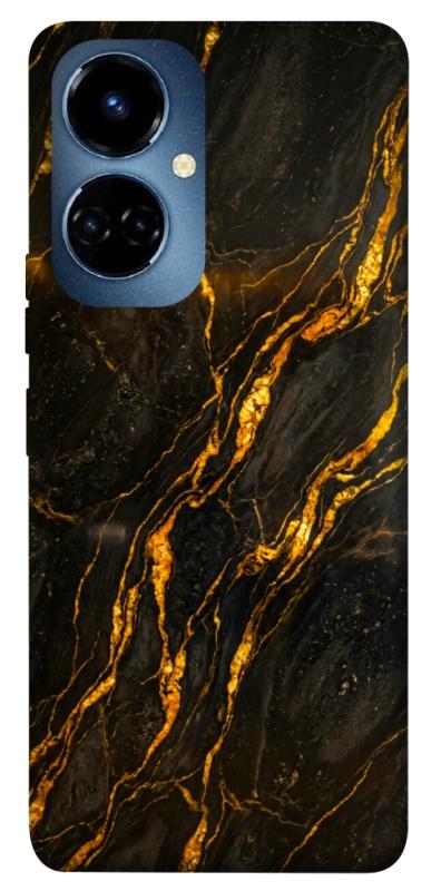 Чохол itsPrint Black gold для TECNO Camon 19 (CI6n) / 19 Pro (CI8n), мармур, купити оптом з доставкою