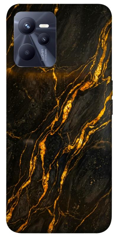 Чохол itsPrint Black gold для Realme C35, мармур, купити оптом з доставкою