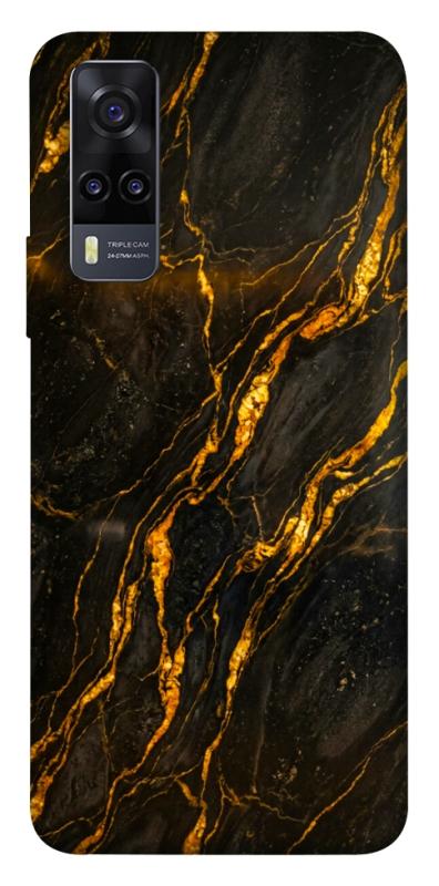 Чехол itsPrint Black gold для Vivo Y31, мрамор, купить оптом с доставкой