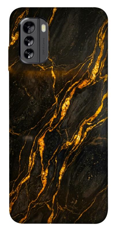 Чехол itsPrint Black gold для Nokia G60, мрамор, купить оптом с доставкой