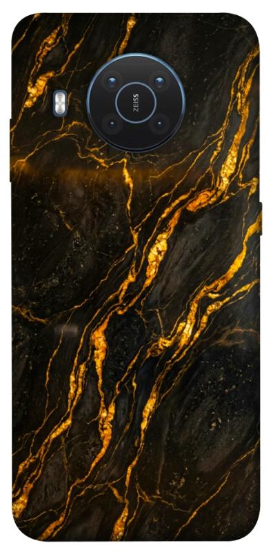 Чохол itsPrint Black gold для Nokia X10 / X20, мармур, купити оптом з доставкою