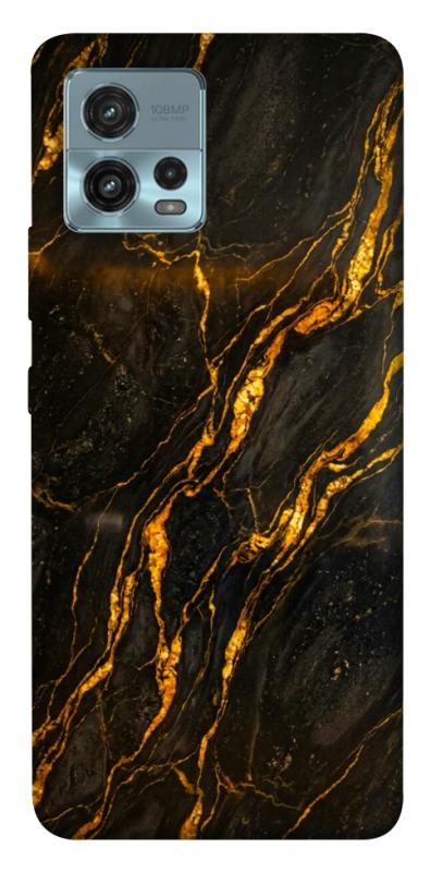 Чехол itsPrint Black gold для Motorola Moto G72, мрамор, купить оптом с доставкой