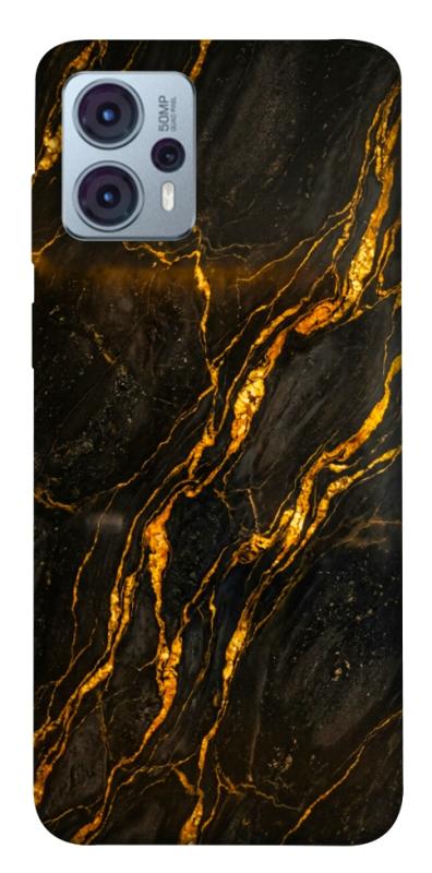 Чехол itsPrint Black gold для Motorola Moto G23, мрамор, купить оптом с доставкой
