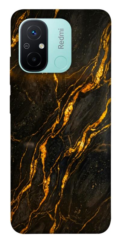 Чохол itsPrint Black gold для Xiaomi Redmi 12C, мармур, купити оптом з доставкою