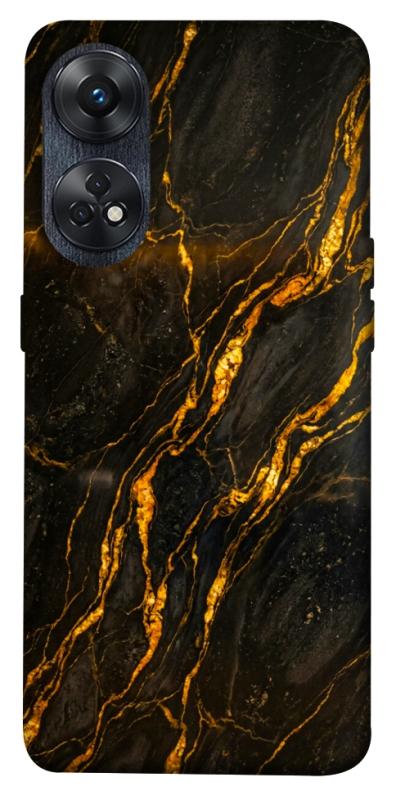 Чехол itsPrint Black gold для Oppo Reno 8 T 4G, мрамор, купить оптом с доставкой