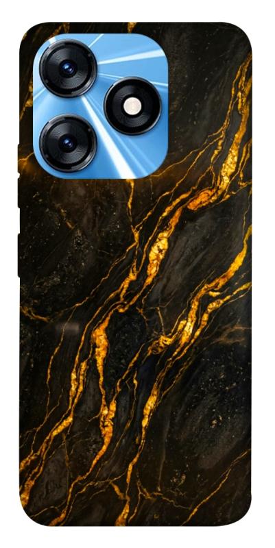Чохол itsPrint Black gold для TECNO Spark 10 Pro, мармур, купити оптом з доставкою