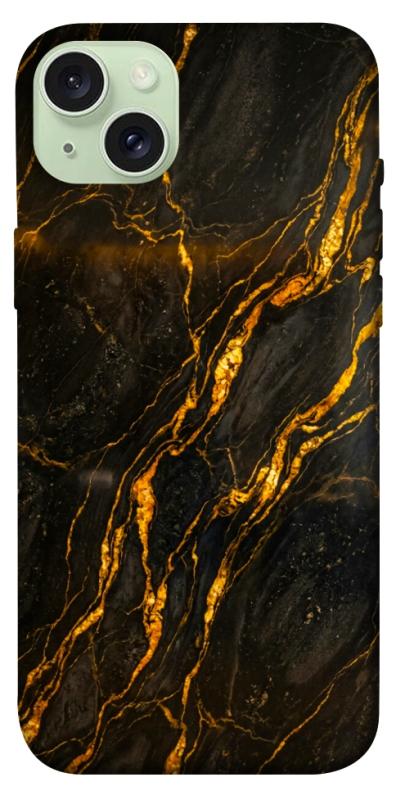Чохол itsPrint Black gold для Apple iPhone 15 Plus (6.7"), мармур, купити оптом з доставкою