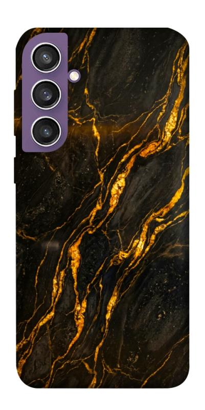Чохол itsPrint Black gold для Samsung Galaxy S23 FE, мармур, купити оптом з доставкою
