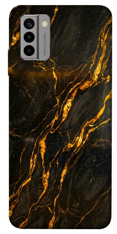 Чохол itsPrint Black gold для Nokia G22, мармур, купити оптом з доставкою