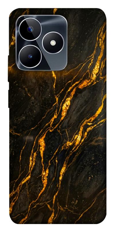 Чохол itsPrint Black gold для Realme C53, мармур, купити оптом з доставкою