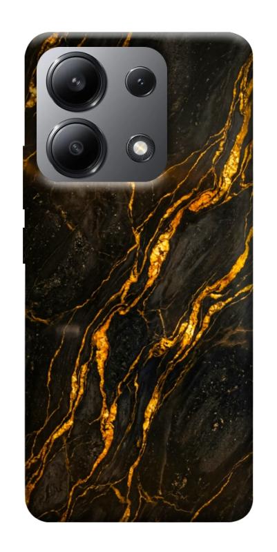 Чохол itsPrint Black gold для Xiaomi Redmi Note 13 4G, мармур, купити оптом з доставкою