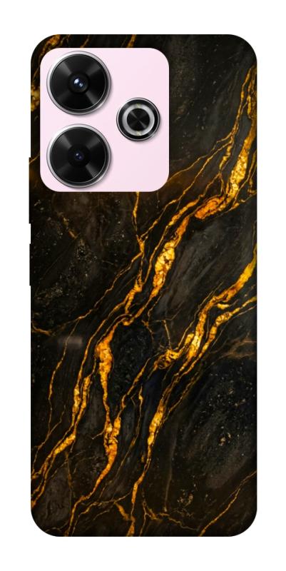 Чохол itsPrint Black gold для Xiaomi Redmi 13 4G / Poco M6 4G, мармур, купити оптом з доставкою