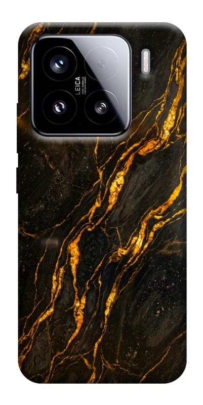 Чохол itsPrint Black gold для Xiaomi 15, мармур, купити оптом з доставкою