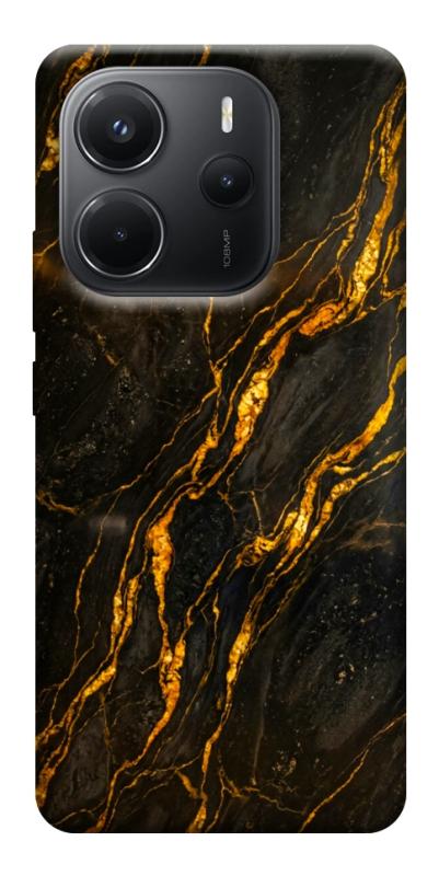Чохол itsPrint Black gold для Xiaomi Redmi Note 14 4G (Europe version), мармур, купити оптом з доставкою