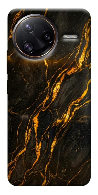 Чохол itsPrint Black gold для Xiaomi Poco F7, мармур, купити оптом з доставкою
