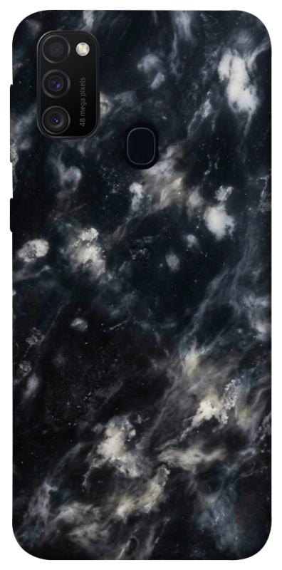 Чехол itsPrint Black phantom для Samsung Galaxy M30s / M21, мрамор, купить оптом с доставкой