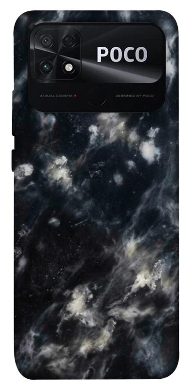 Чехол itsPrint Black phantom для Xiaomi Poco C40, мрамор, купить оптом с доставкой