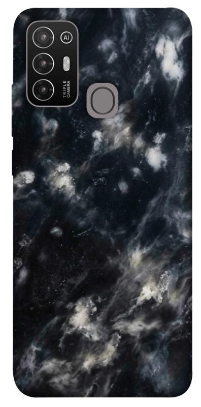 Чехол itsPrint Black phantom для ZTE Blade A52, мрамор, купить оптом с доставкой