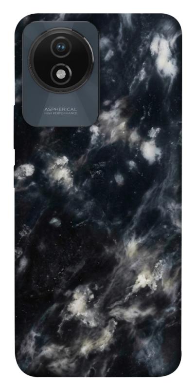 Чехол itsPrint Black phantom для Vivo Y02, мрамор, купить оптом с доставкой