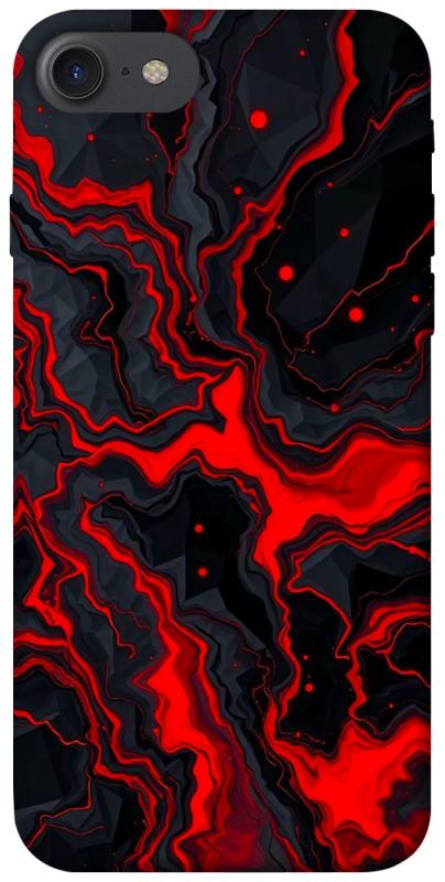Чохол itsPrint Black red marble для Apple iPhone 7 / 8 (4.7"), мармур, купити оптом з доставкою