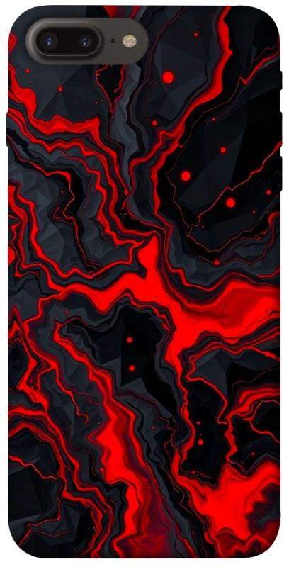 Чохол itsPrint Black red marble для Apple iPhone 7 plus / 8 plus (5.5"), мармур, купити оптом з доставкою