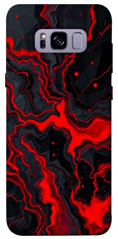 Чохол itsPrint Black red marble для Samsung G955 Galaxy S8 Plus, мармур, купити оптом з доставкою