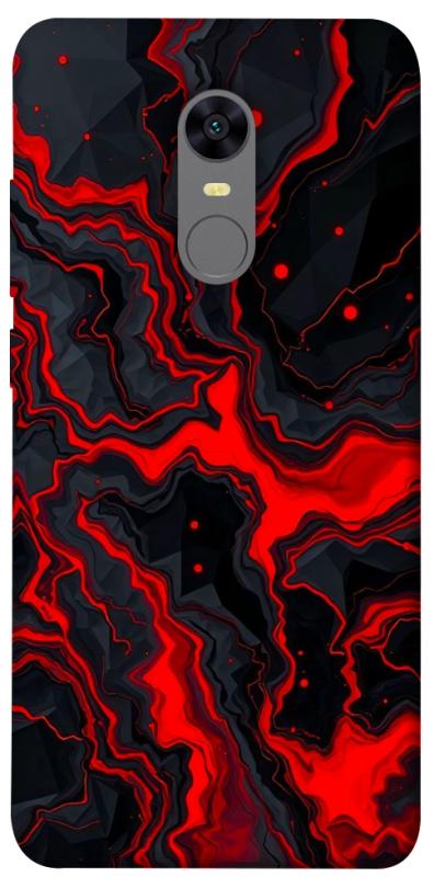 Чехол itsPrint Black red marble для Xiaomi Redmi 5 Plus / Redmi Note 5 (Single Camera), мрамор, купить оптом с доставкой