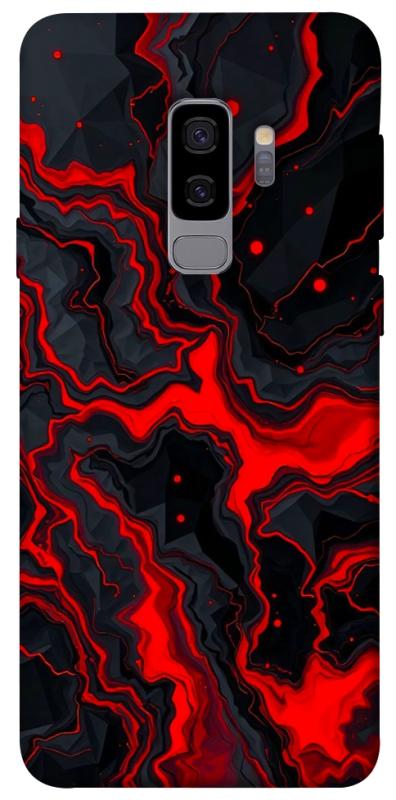 Чехол itsPrint Black red marble для Samsung Galaxy S9+, мрамор, купить оптом с доставкой
