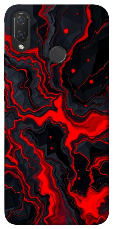 Чехол itsPrint Black red marble для Huawei P Smart+ (nova 3i), мрамор, купить оптом с доставкой