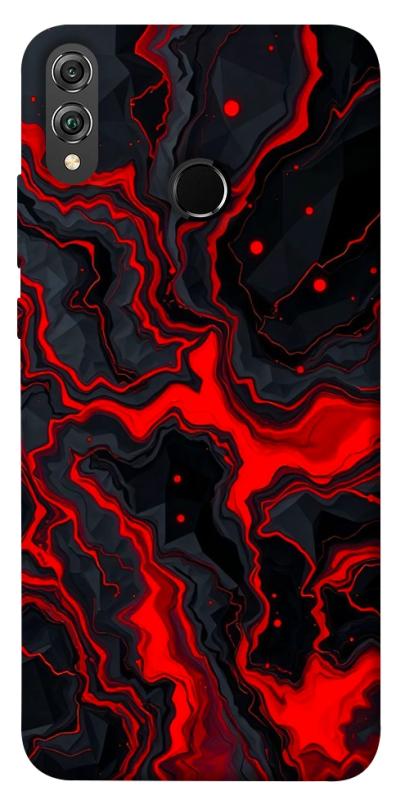 Чохол itsPrint Black red marble для Huawei Honor 8X, мармур, купити оптом з доставкою