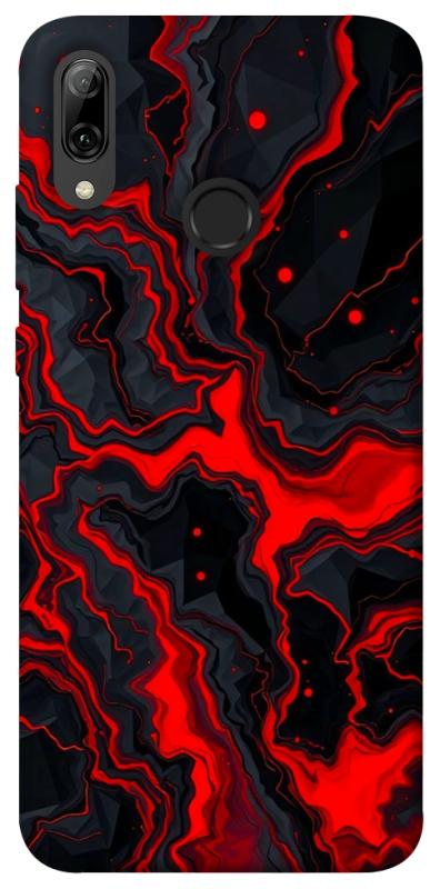 Чохол itsPrint Black red marble для Huawei P Smart (2019), мармур, купити оптом з доставкою