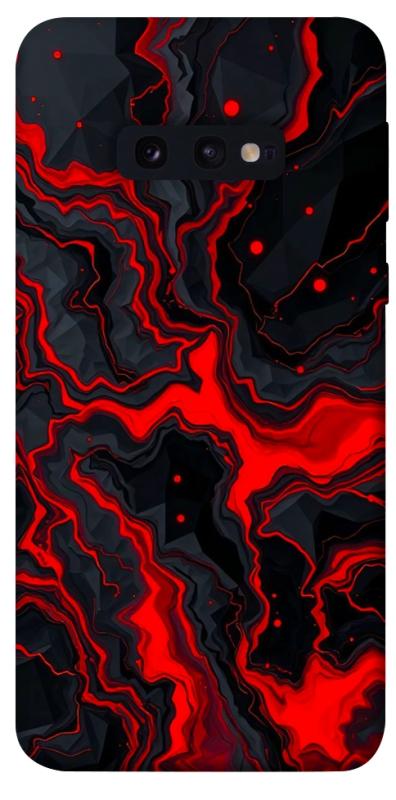 Чехол itsPrint Black red marble для Samsung Galaxy S10e, мрамор, купить оптом с доставкой