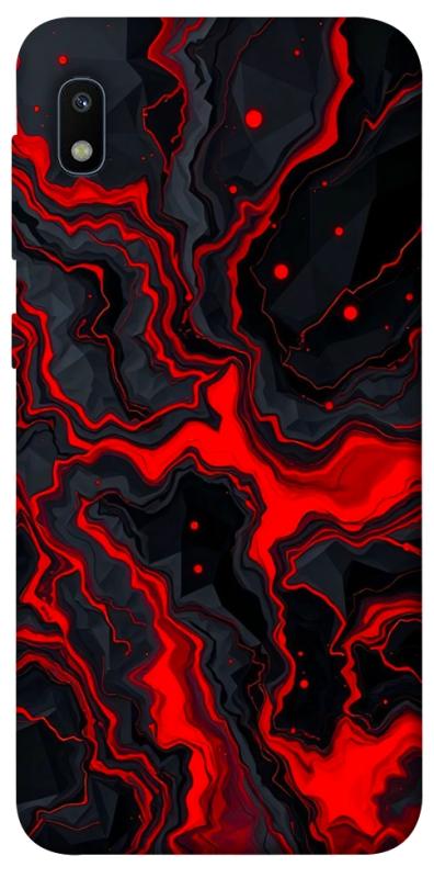 Чехол itsPrint Black red marble для Samsung Galaxy A10 (A105F), мрамор, купить оптом с доставкой