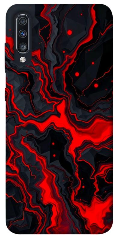 Чехол itsPrint Black red marble для Samsung Galaxy A70 (A705F), мрамор, купить оптом с доставкой