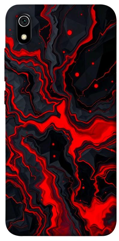 Чохол itsPrint Black red marble для Xiaomi Redmi 7A, мармур, купити оптом з доставкою