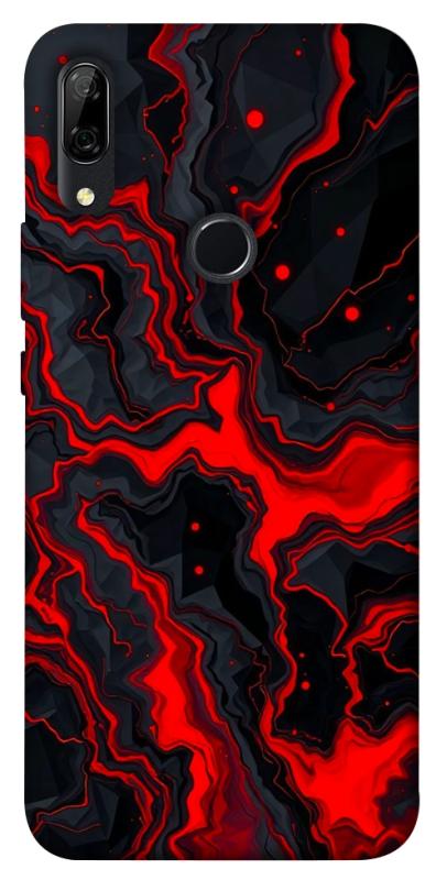 Чехол itsPrint Black red marble для Huawei P Smart Z, мрамор, купить оптом с доставкой
