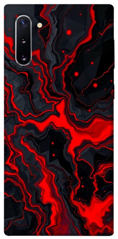 Чехол itsPrint Black red marble для Samsung Galaxy Note 10, мрамор, купить оптом с доставкой